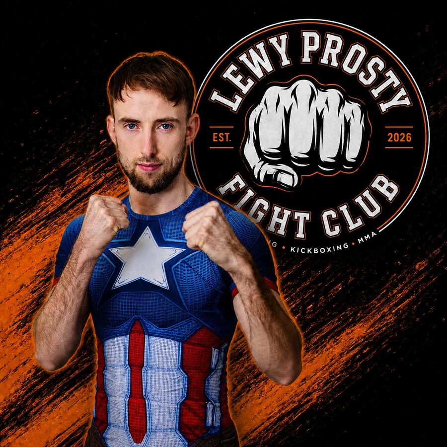 Oktawian Lewandowski, założyciel i trener klubu Lewy Prosty Fight Club