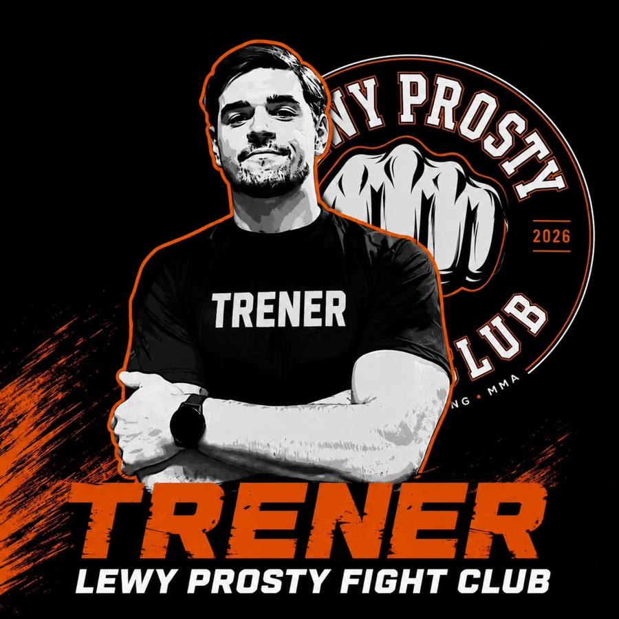 Szymon Kwieciński, trener klubu Lewy Prosty Fight Club